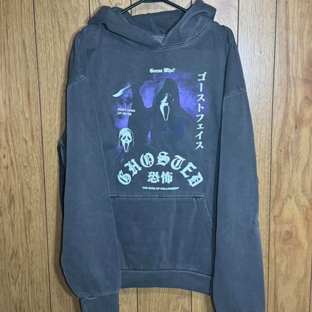 Grey Scream Ghost Face hoodie Size 2XL NWT